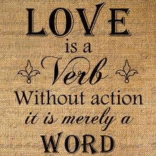 love is a verb